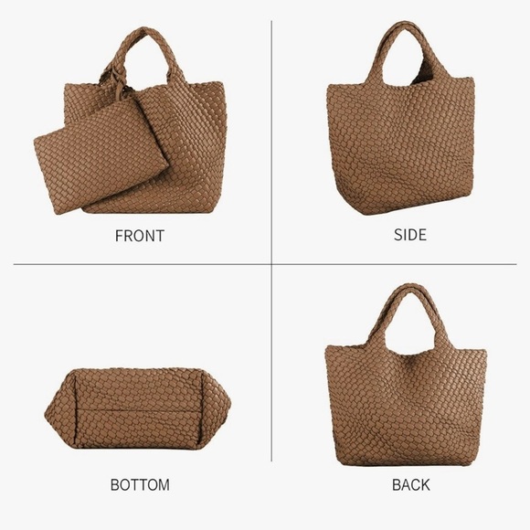 Like new, Woven tote bag with detachable clutch. Price Firm. - Picture 5 of 10